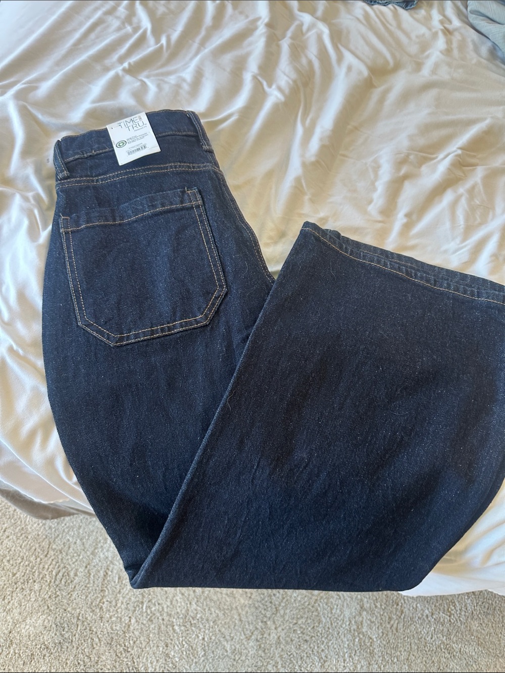 Time and Tru Dark Wash Utility Trouser Jeans